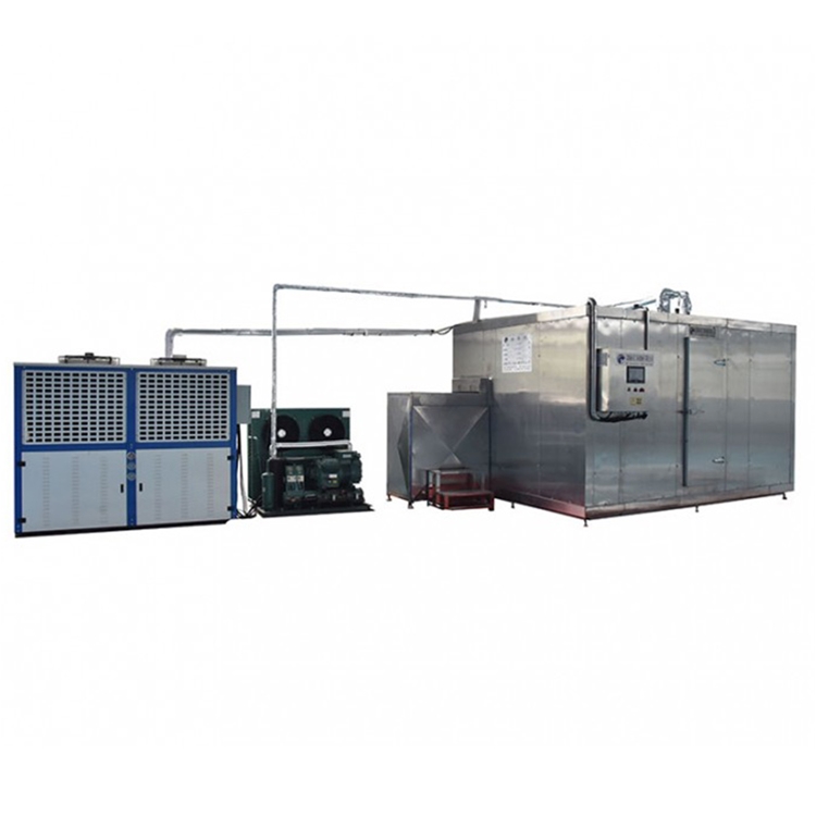 Fluidized quick freezing machine